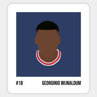 Georginio Wijnaldum Minimalistic Camera Film Sticker